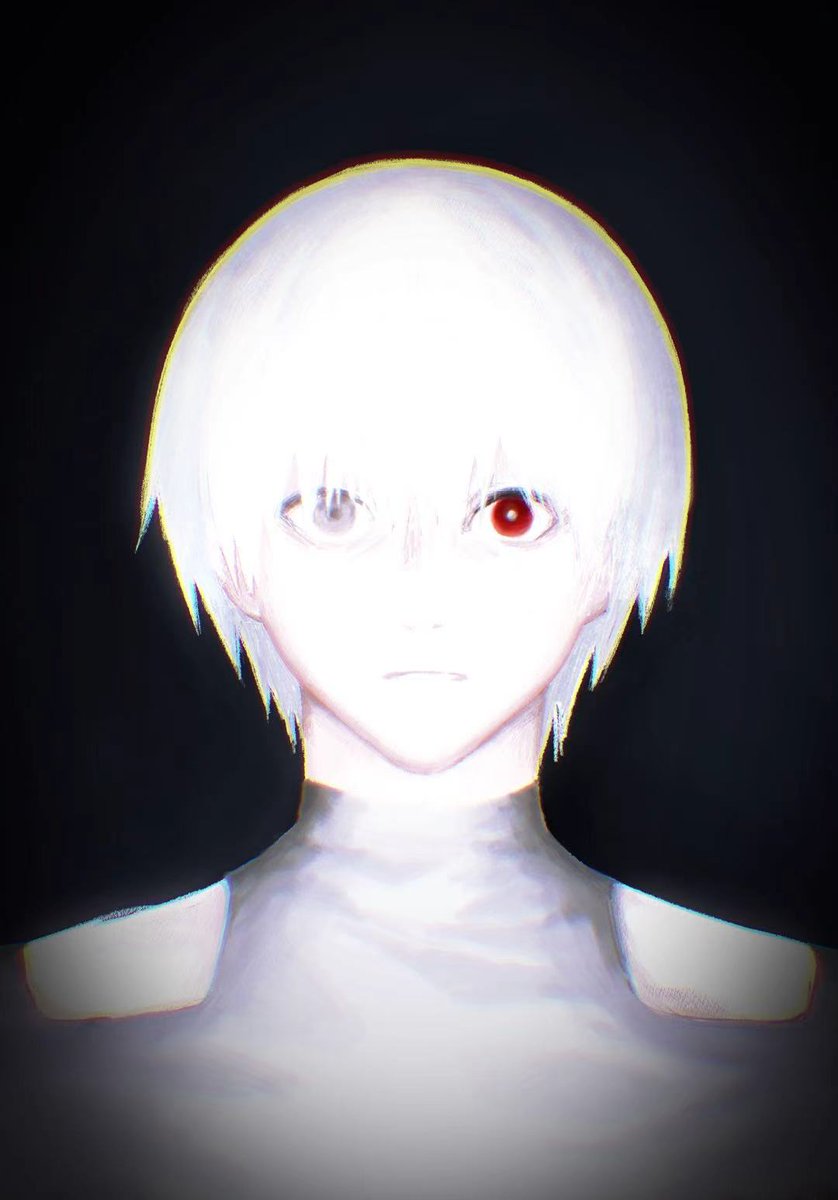 wuxiao_53's tweet photo. 尝试画了高曝光
参考了Raveny老师的作品＞＜

#東京喰種 #金木研 https://t.co/Vd0X4I6KHy