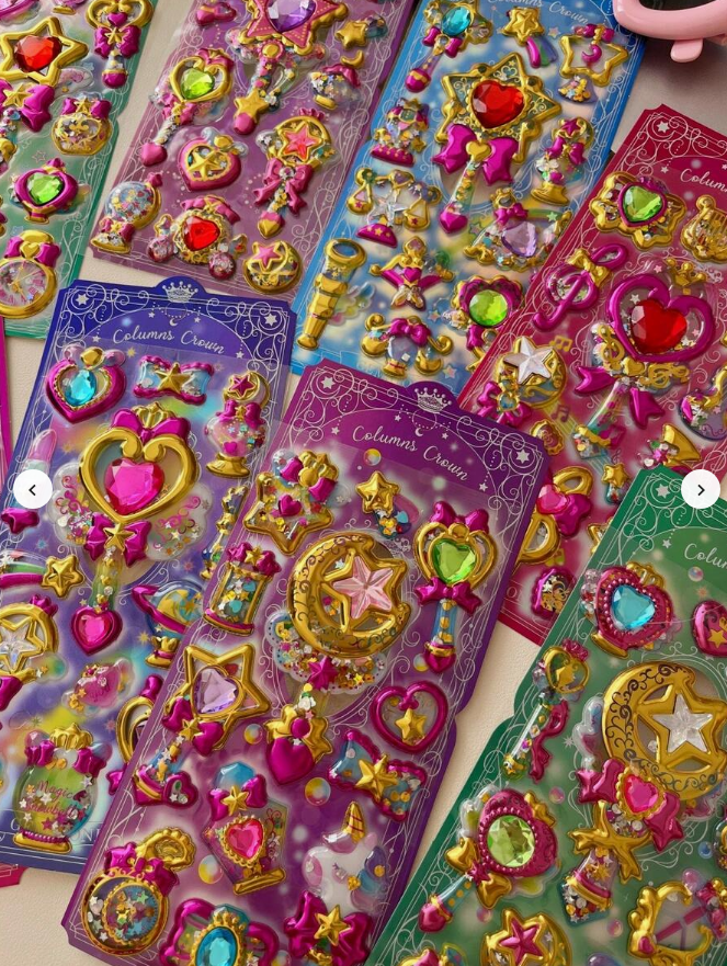 女児シールかわいい…