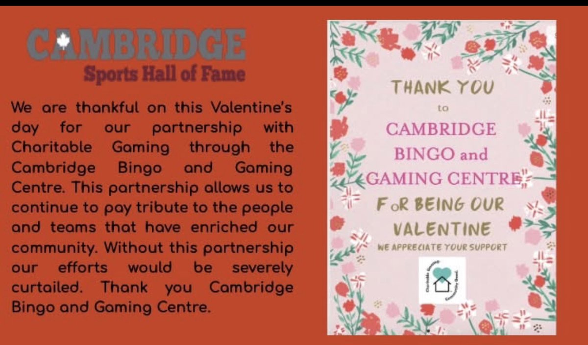 Cambridge Sports Hall of Fame tweet media
