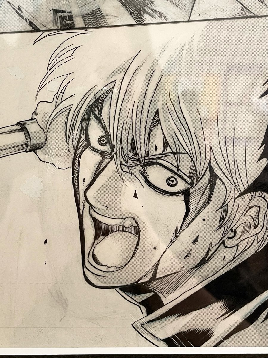 銀魂展生原稿より 何度も描き直して試行錯誤してるの凄いんですよね 先生は汚いアナログ原稿と仰るけど情熱が見れて大変アツイです 是非沢山の人に見 ...
