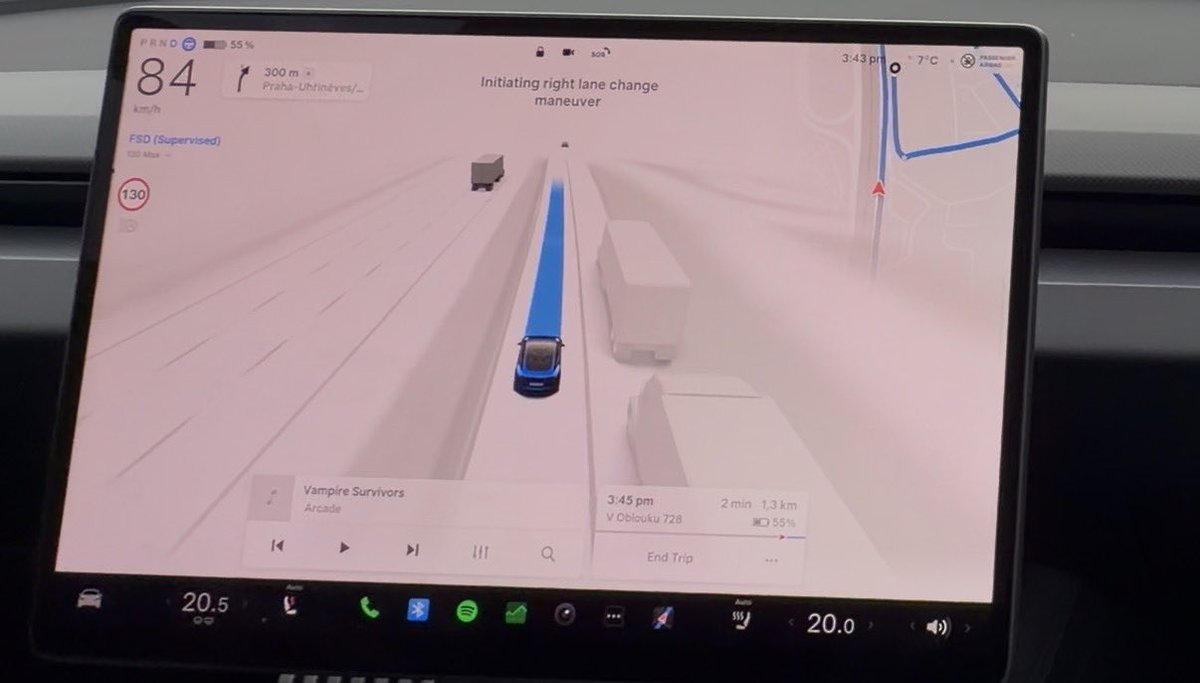 The coolest thing about FSD is that you always see what the car will do.