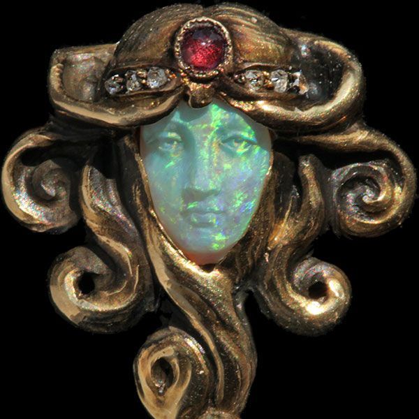 artenpedia's tweet image. Art Nouveau jewelry by Wilhelm Lucas von Cranach (1861-1918).