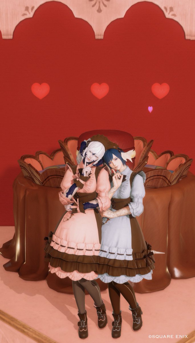 CrowF_FFXIV's tweet photo. ずっと行きたかったまいさんのヴァレンティオンスタジオで、ユエさんとチョコミント🩵×チョコストロベリー🩷で撮ってきた☺️
スタジオ可愛すぎてつい引きで撮っちゃう😆
🏷️ #MAI_Studio
#FF14 #アウラ https://t.co/SjuOSRATPh