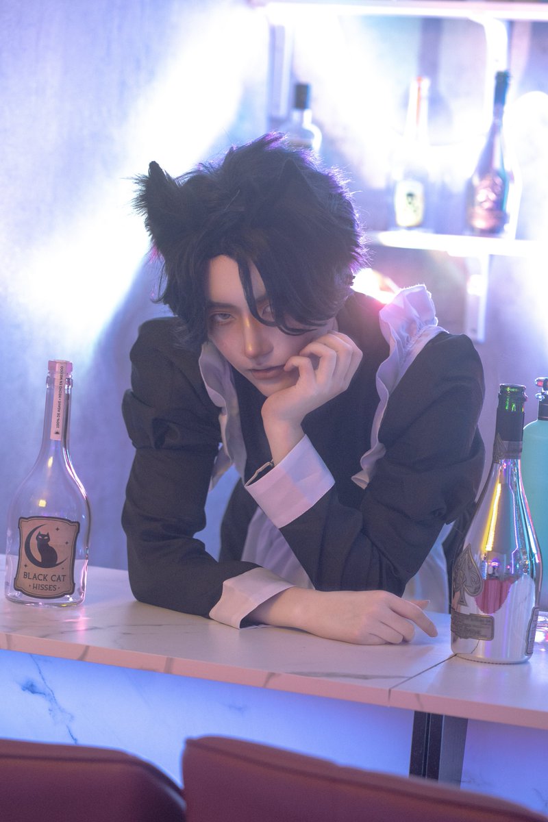 Eryu_cos's tweet photo. 【創作/cos】

❤️🪄🐈🍾🖤

猫耳メイドくん
📸:まめさん(＠mame1021)
#Eryucosplay🐈❤︎ https://t.co/UcVZm3axtA