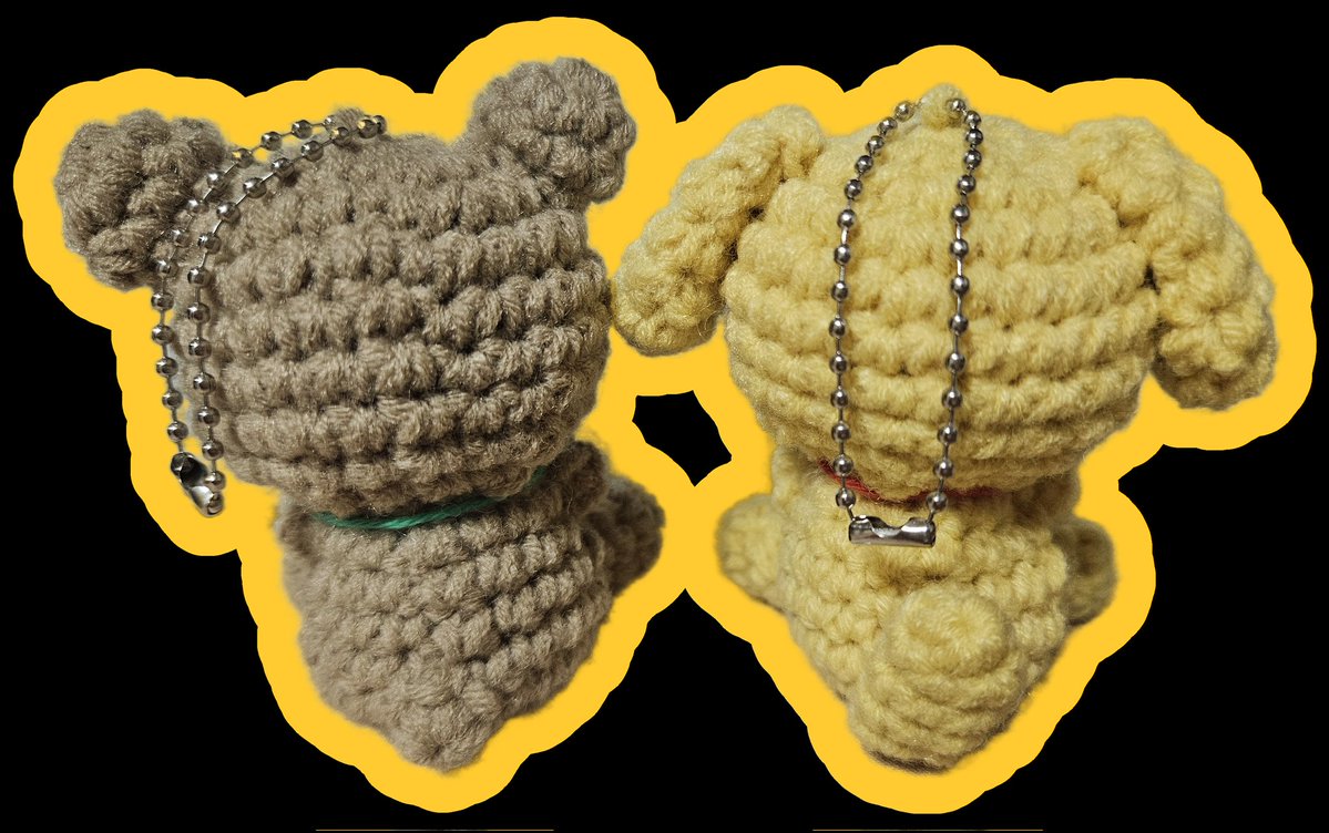 🐻 큰문 뜨개인형 RT이벤트 🐶

큰문 뜨개 인형을 세트로, 추첨을 통해 2분께 보내드립니다.

조건: 해당 글 RT
당발: 3월 23일 (세계 곰의 널, 국제 강아지의 날)
배송비: 추첨자 부담

사진과 달리, 다른 실을 사용하며 색감이 조금더 쨍합니다.
얼굴 자수는 없는게 맞습니다.