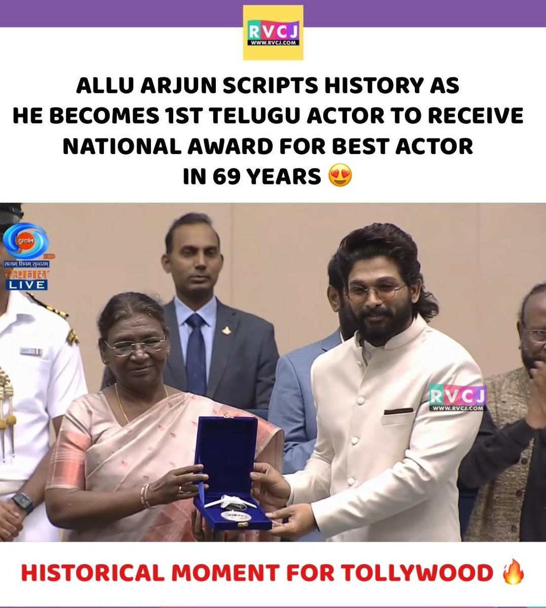 Written in the History Books 🔥🔥

"1st TELUGU ACTOR" <a href="/alluarjun/">Allu Arjun</a> ❤️‍🔥