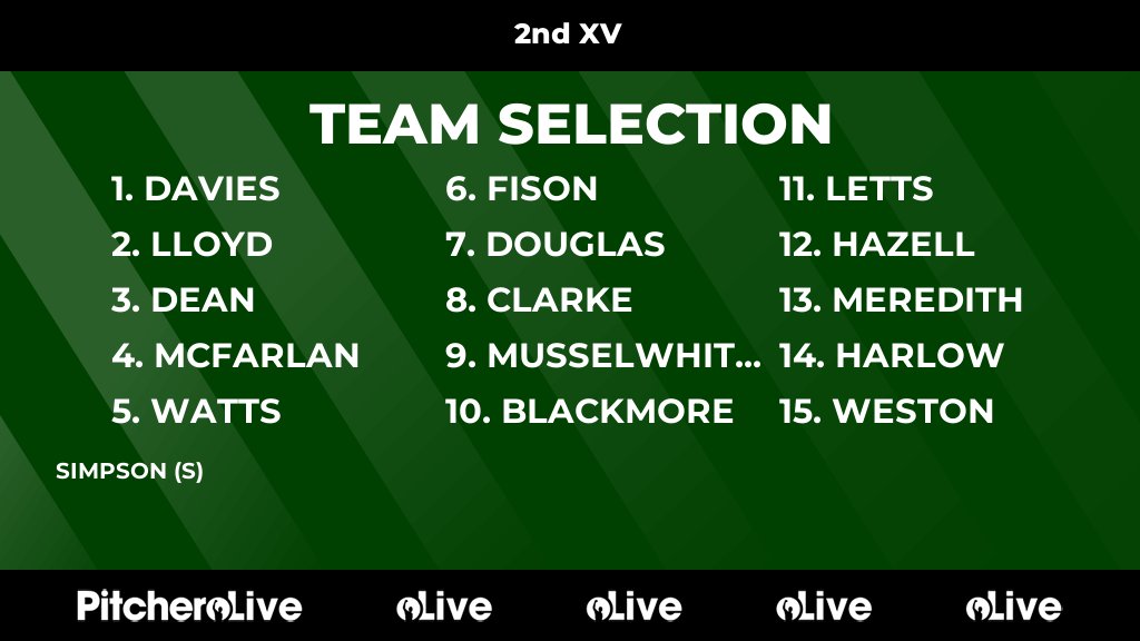 OBsRugby's tweet photo. Today's 2nd XV team selection #Pitchero
https://t.co/UfCLpyvk6f https://t.co/CeCC2HQVvF