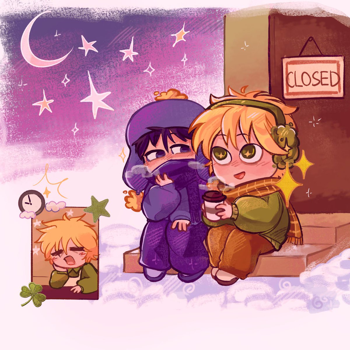 coffee shop ahh au #southpark #southparkfanart