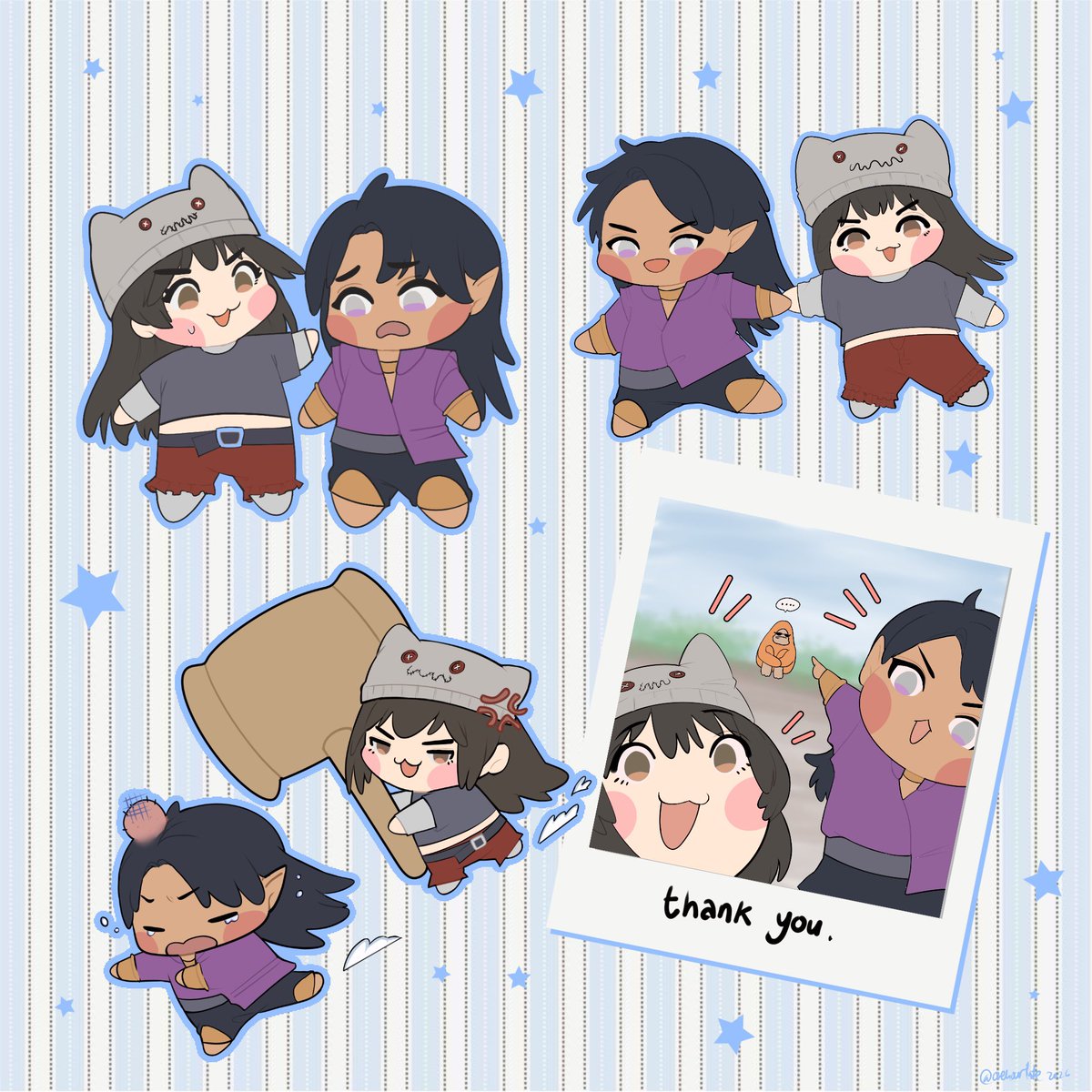 Chibis commission done for @/LilaReyElding !! Happy valentines day, everyone!

If you are looking for artist, my comms are open!
#VGenOpen #1HLart