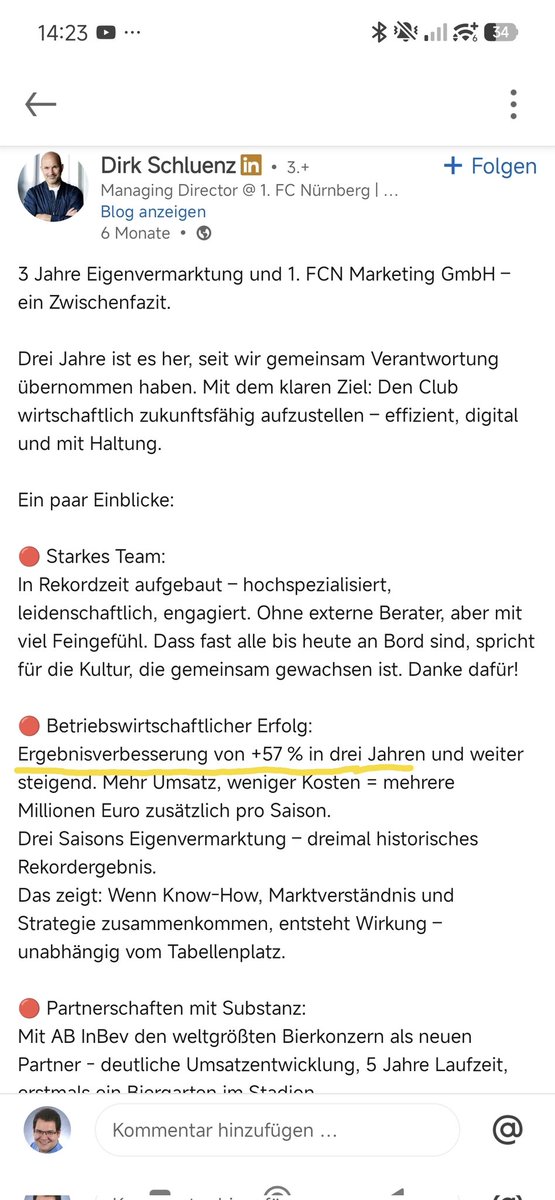 AlfaiaLuis's tweet photo. Man kann #Rossow in einigen Punkten wirklich kritisch sehen, aber meinen, dass er mit dem Geld schlecht umgeht oder die Eigenvermarktung schlecht für den #fcn wäre, zeugt davon, dass man im Delirium durch die Welt stapft und dringend medizinische Hilfe aufsuchen sollte. https://t.co/0IHLWS5uyE