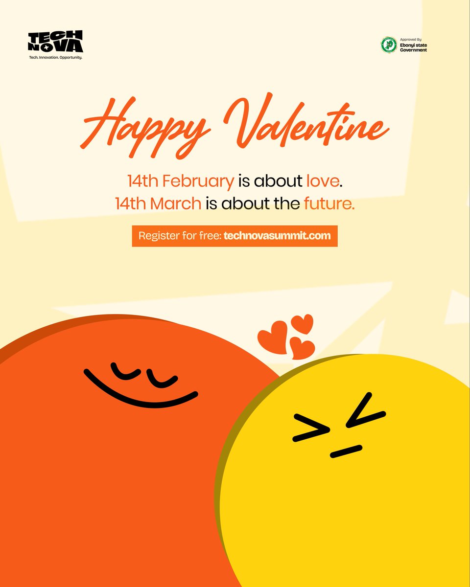 This Valentine’s Day, we’re celebrating more than love 

We’re celebrating ideas, Builders, Dreamers and Innovators

14th February is about love ❤️

14th March is about the future 🧑🏽‍💻

Save your seat