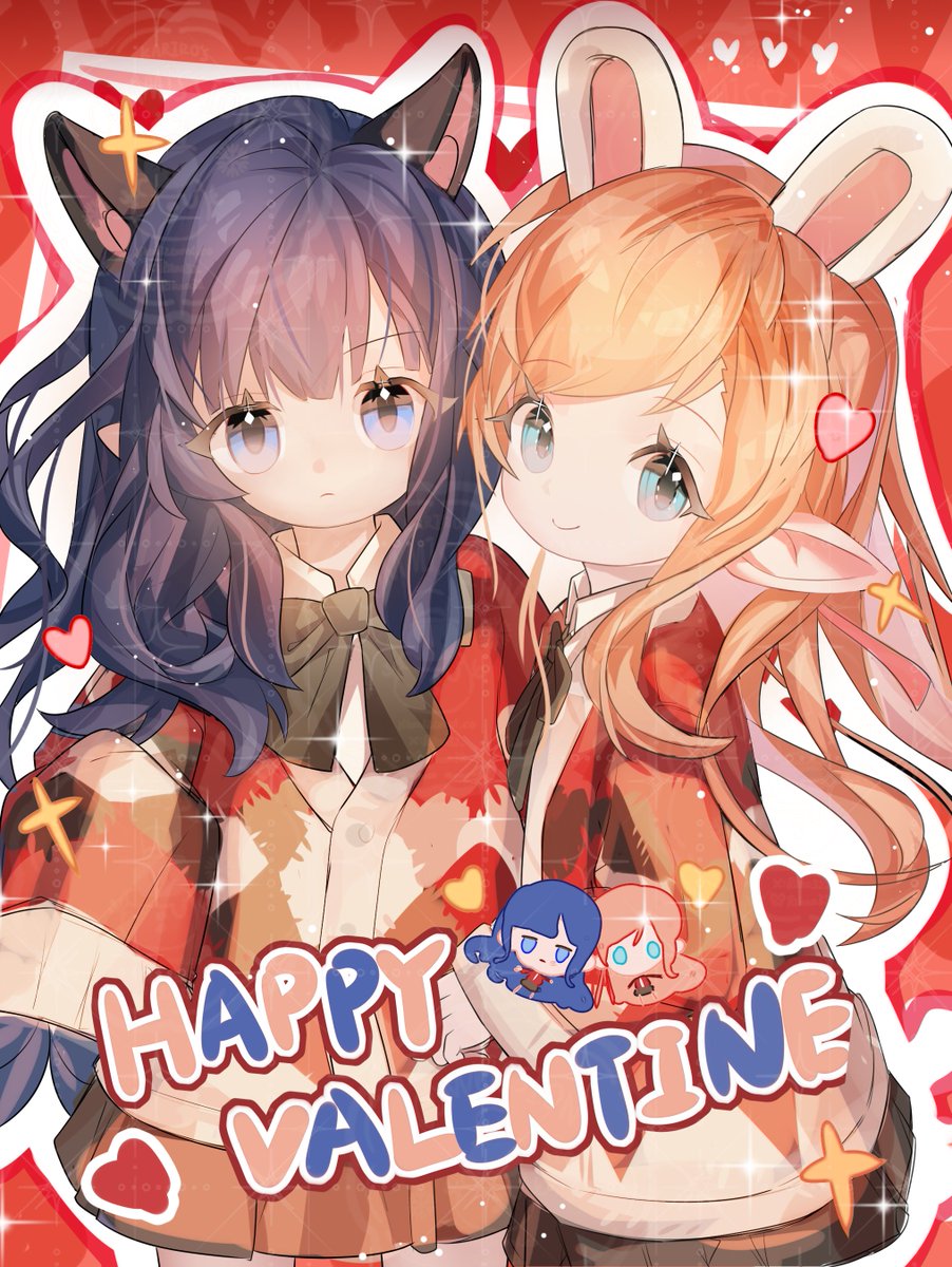 🐱🐰Valentine Date🖤🤎
#lalafell #ララフェル