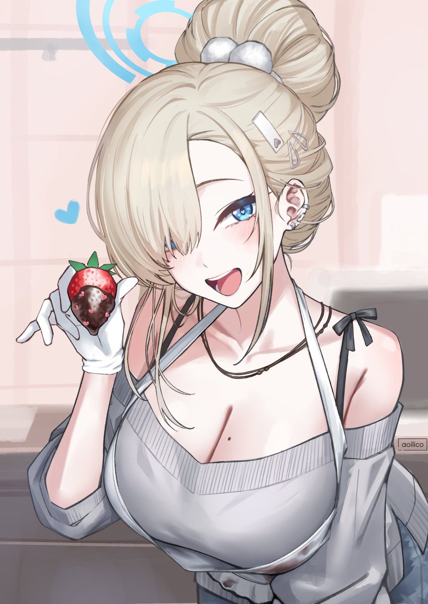 はい、あ~んして💙
#ブルアカ 