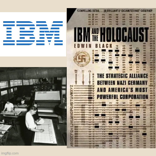LiamOMaraIV's tweet image. On #ThisDayInHistory in 1924, the Computing-Tabulating-Recording Company changed its name to International Business Machines Corp. A crucial innovator in #computer tech., I'll toast #IBM with a low blow by noting that their punch-card system was invaluable to the Nazi #Holocaust.