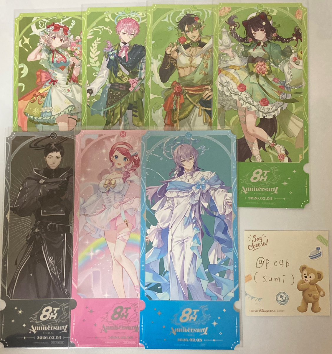 p_04b's tweet photo. @1
【交換】にじさんじ 8周年 購入特典 チケット風カード

（譲）1枚目
（求）2枚目

郵送でのお取引希望です。宜しくお願い致します。 https://t.co/05RNmG7q4k