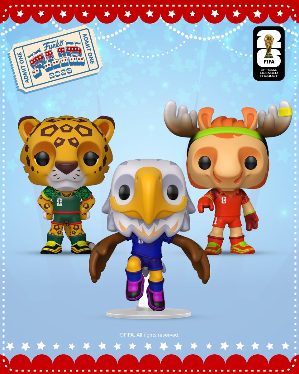 Así son los Funkos que saldrán de las mascotas del Mundial 2026.