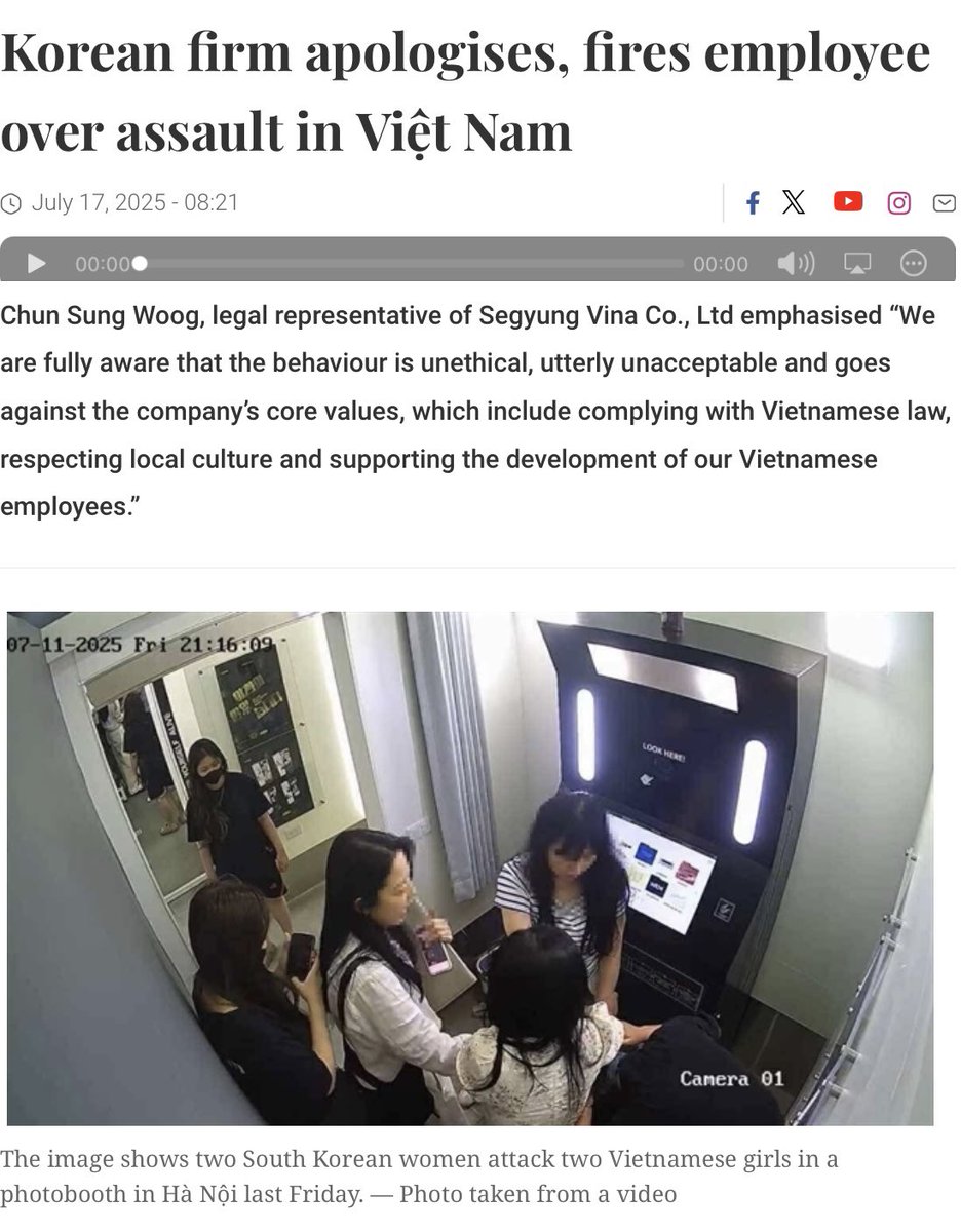 This is the aftermath of when the SouthKoreans stupidly decided to fuck with the wrong SouthEastAsians

vietnamnews.vn/society/172153…

They do not understand how much power 🇻🇳Vietnam has over their little US colony.