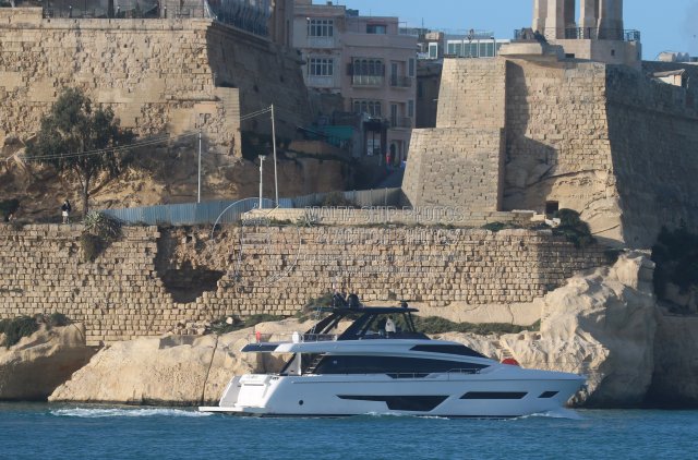 Shipguru's tweet image. #maltese #motoryacht #CLUB_8 #leaving #grandharbourmalta - 23.01.2026 - maltashipphotos.com - NO PHOTOS can be used or manipulated without our permission @ybw @boatint