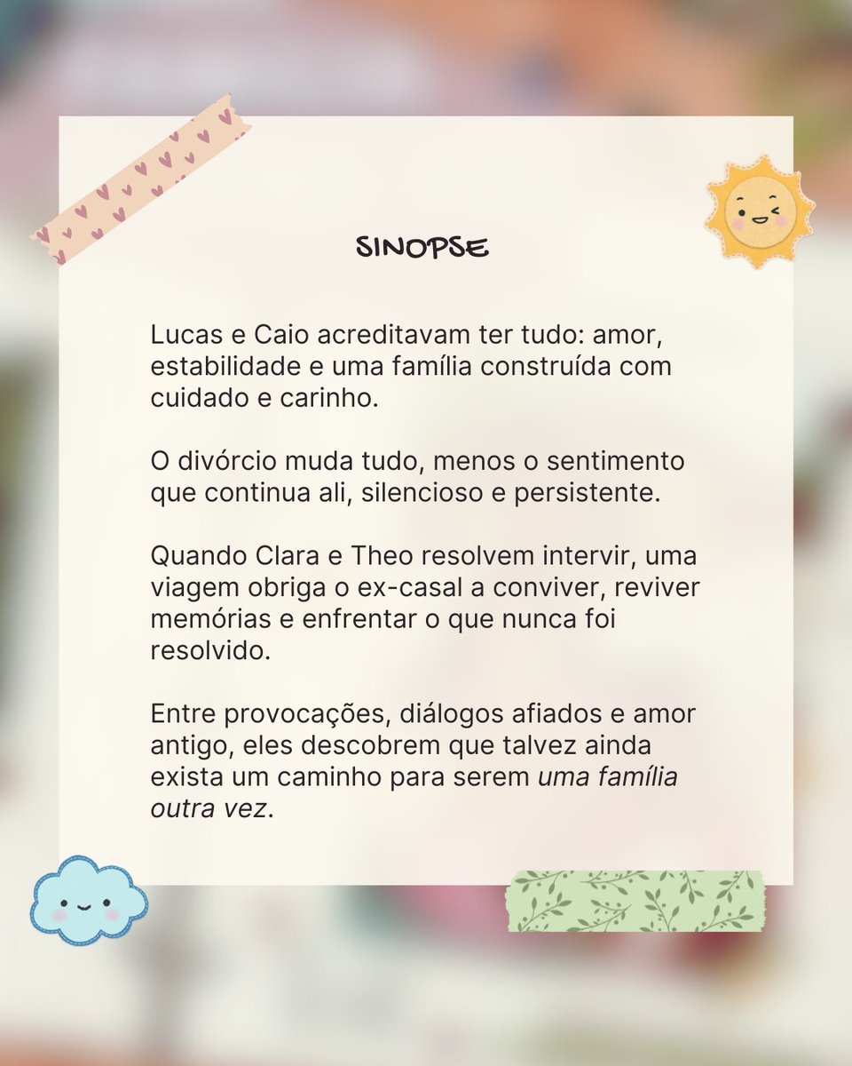 aLariCaldeira's tweet photo. Um (quase) divórcio que não encerrou nada.
Duas semanas de convivência forçada.
Amigos e filhos determinados a juntá-los outra vez.

✨ Segundas chances
✨ Convivência forçada
✨ Uma barraca pra dividir
✨ Recomeços

Disponível: Amazon | Kindle Unlimited

https://t.co/EM6RZUQ4Xy https://t.co/zNElwJWUqy