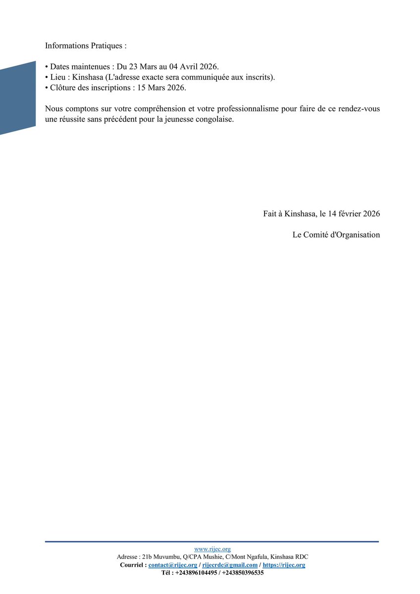 RIJEC RDC tweet media