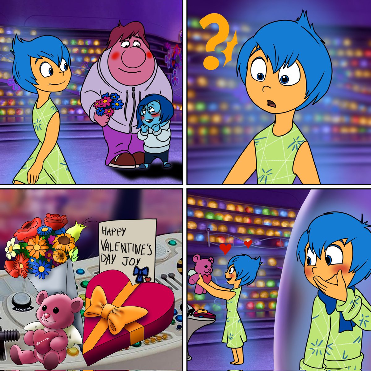 d_voltix's tweet photo. #Disney #Pixar #InsideOut #insideout2 #ValentinesDay2026 #Fanart #art #comic 
Valentine's Day in Inside Out
💘💝💖❤️🎁🎀⚘️🌹🌺 https://t.co/QB3y9yifef