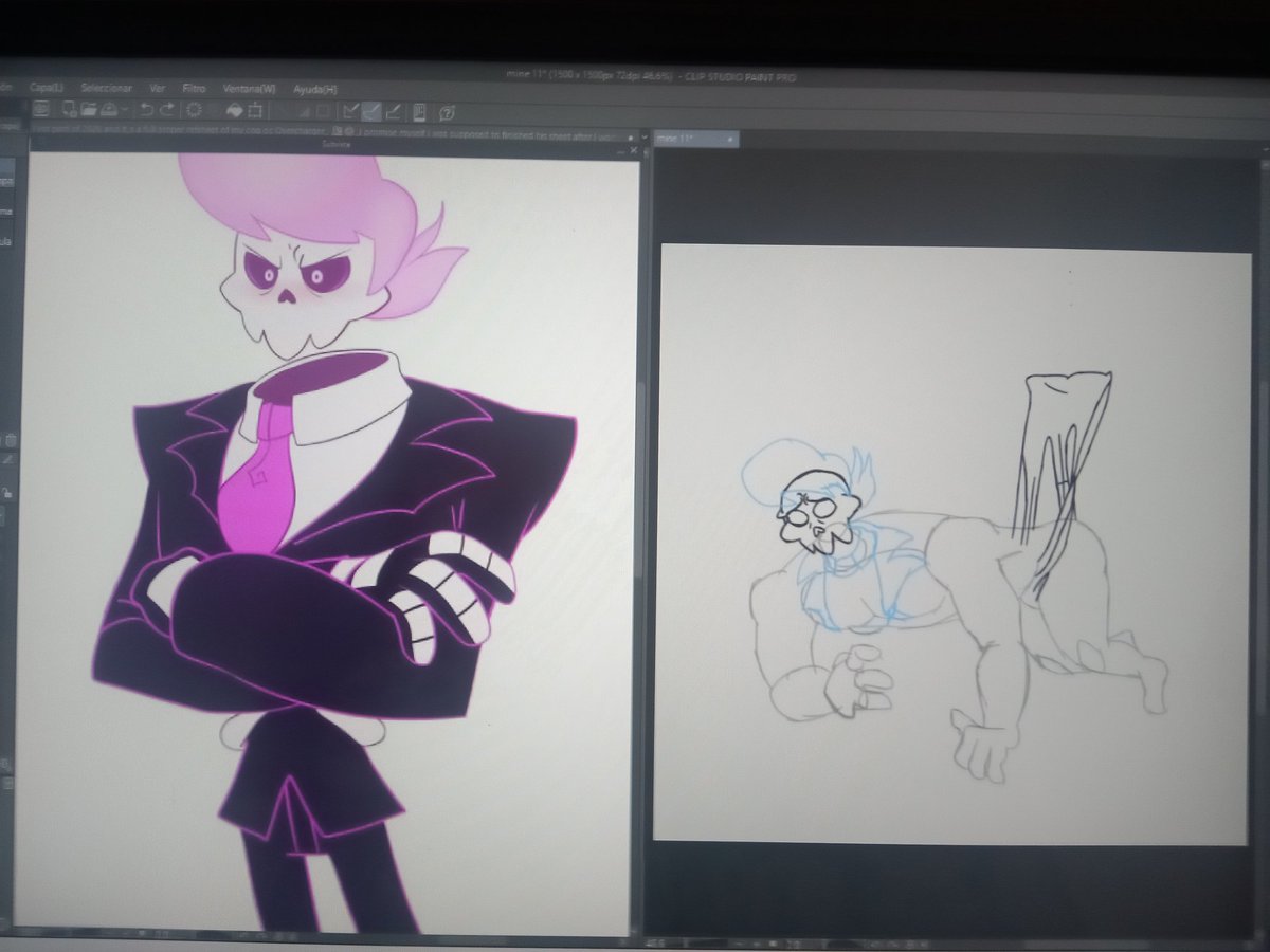 On my journey to be the first person to draw certain characters wedgied because I have such specific tastes, I almost was with King dice but I'm very confident on this one