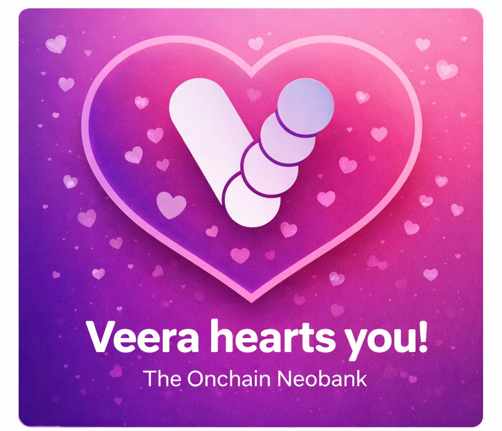 2M+ users already chose <a href="/On_Veera/">Veera</a> 💜

The Onchain Neobank built for the world 🌍

Invest. Earn. Borrow. Spend.
All from one wallet.
🔐 You own your keys
💳 30K+ cards issued
🌍 187 countries
💼 Backed by top-tier VCs

Traditional banking was phase one.
This is phase two.

#Web3