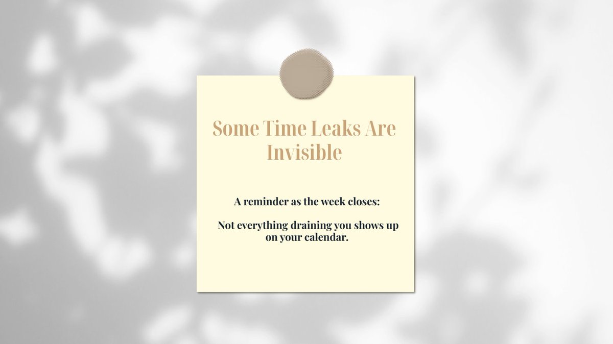 AgencyOmas's tweet image. Not everything draining you shows up on your calendar.

Some time leaks are invisible. omasagency.com/blog/where-tim…

#WeeklyReflection #TimeAsCapacity #OMASAgency