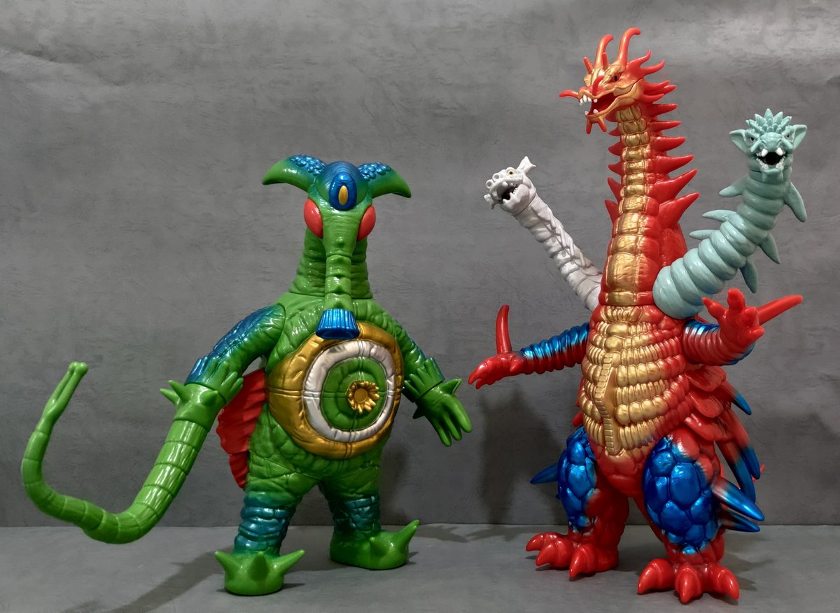 Y-MSF & さくらトイズ & A-killer 三つ首怪獣 ファイヤードラコ 頭頂高31cm