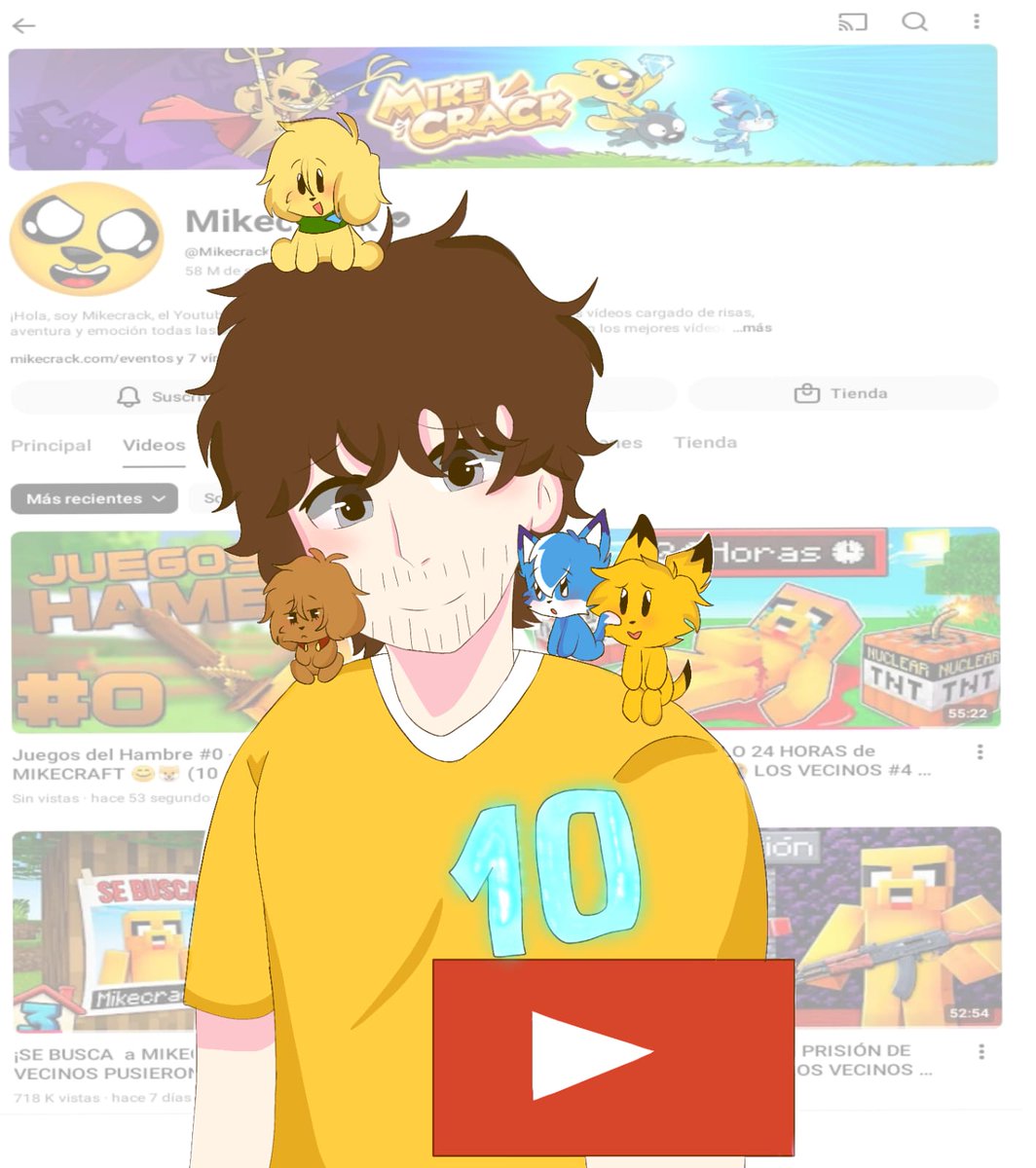 RamiroIsui50969's tweet photo. ✨🐶 ¡Felices 10 años, Mikecrack! 🐶
Hoy celebramos una década llena de risas, aventuras y momentos inolvidables. Gracias por cada historia, cada serie y cada locura que nos ha hecho sonreír incluso en los días más difíciles. 🩷🩷 #10AñosConMikecrack https://t.co/9VXMZmDGNI
