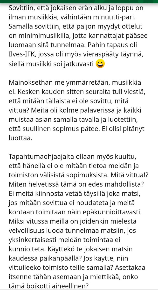 SLehtika's tweet photo. @ItsBkap @PetriVuorenp @Osasto41 Kyllä se @ilveshockey hylkäs Osaston kun jätti pitämättä sovituista asioista. Jos tämmönen epäkunnioitettava suhtautuminen oman seuran aktiivikannattajia kohtaan on totta, niin en ihmettele yhtään boikottia. Kuvakaappaus poimittu ilvesfoorumilta. https://t.co/pRv0F75Yqb