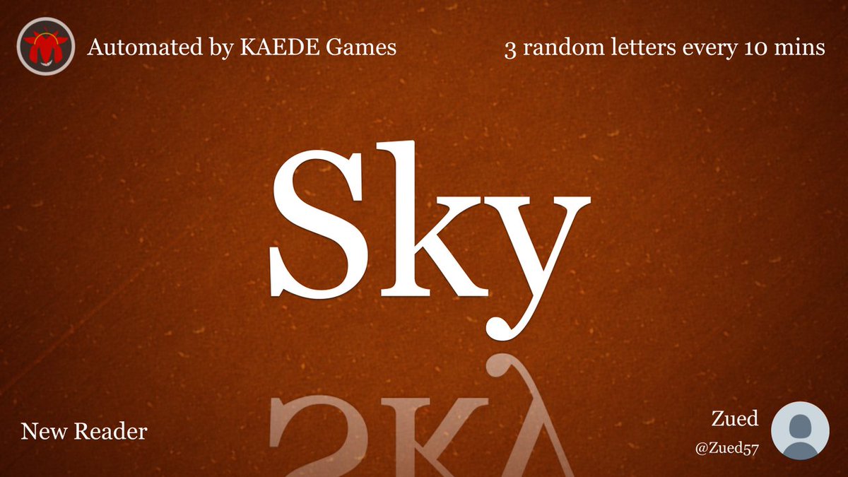 3letter_'s tweet image. Sky