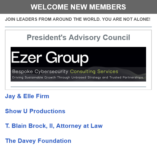 We’re excited to welcome these incredible organizations into our Chamber community.

Check out our member directory and shop Kingdom business.

Shop Kingdom: business.uschristianchamber.com/directory

Chamber with us - become a member today: business.uschristianchamber.com/uscccmembership