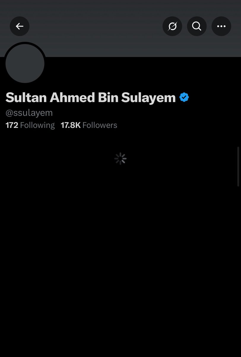 🚨🇦🇪BREAKING: Sultan Ahmed Bin Sulayem has deleted his account on X.