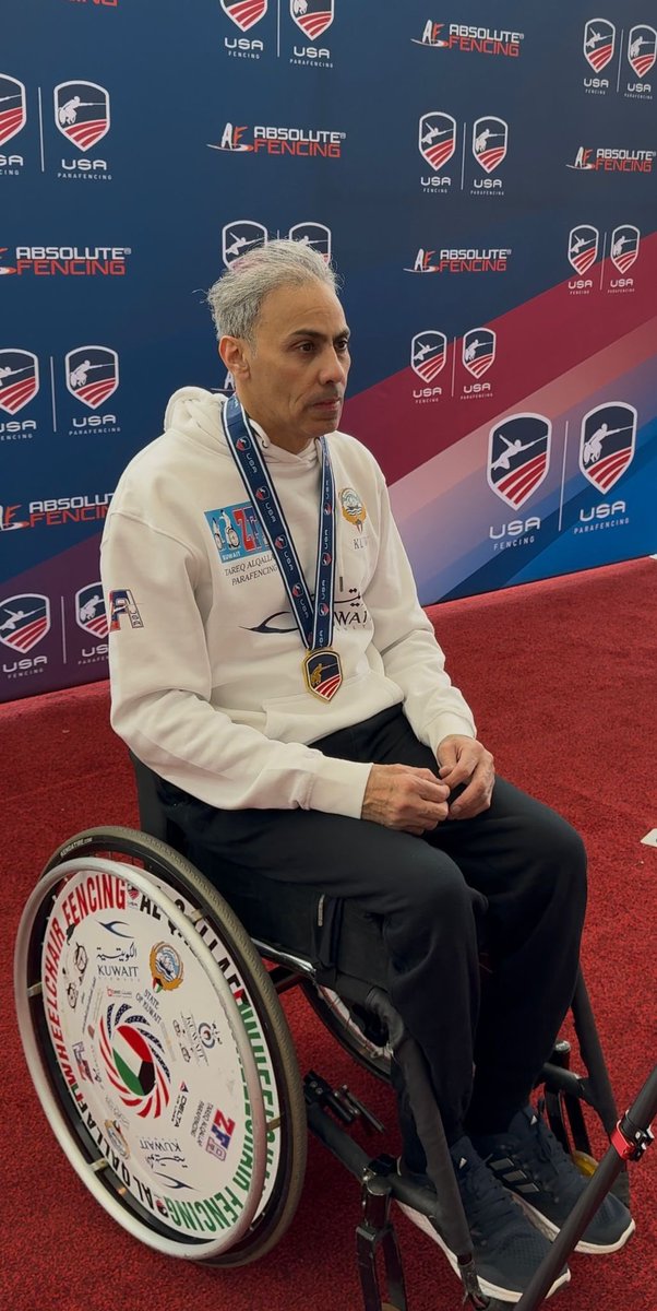 مبروووك للكويت 🇰🇼🇰🇼🇰🇼
البطل العالمي طارق القلاف يتوج بطلاً بذهبية 🥇بطولة كأس امريكا المفتوحة للدول في مبارزة ذوي الإعاقة في سينسيناتي 14 فبراير 2026 
#طارق_القلاف 
<a href="/KuwaitAirways/">Kuwait Airways</a> 
#ابناء_المرحوم_علي_يوسف_المتروك