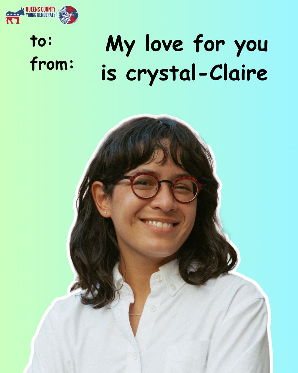 QueensYoungDems's tweet photo. Much love and good vibes 💕 Happy Valentine’s Day from the Queens Young Dems!! https://t.co/wZOxxk1uTz