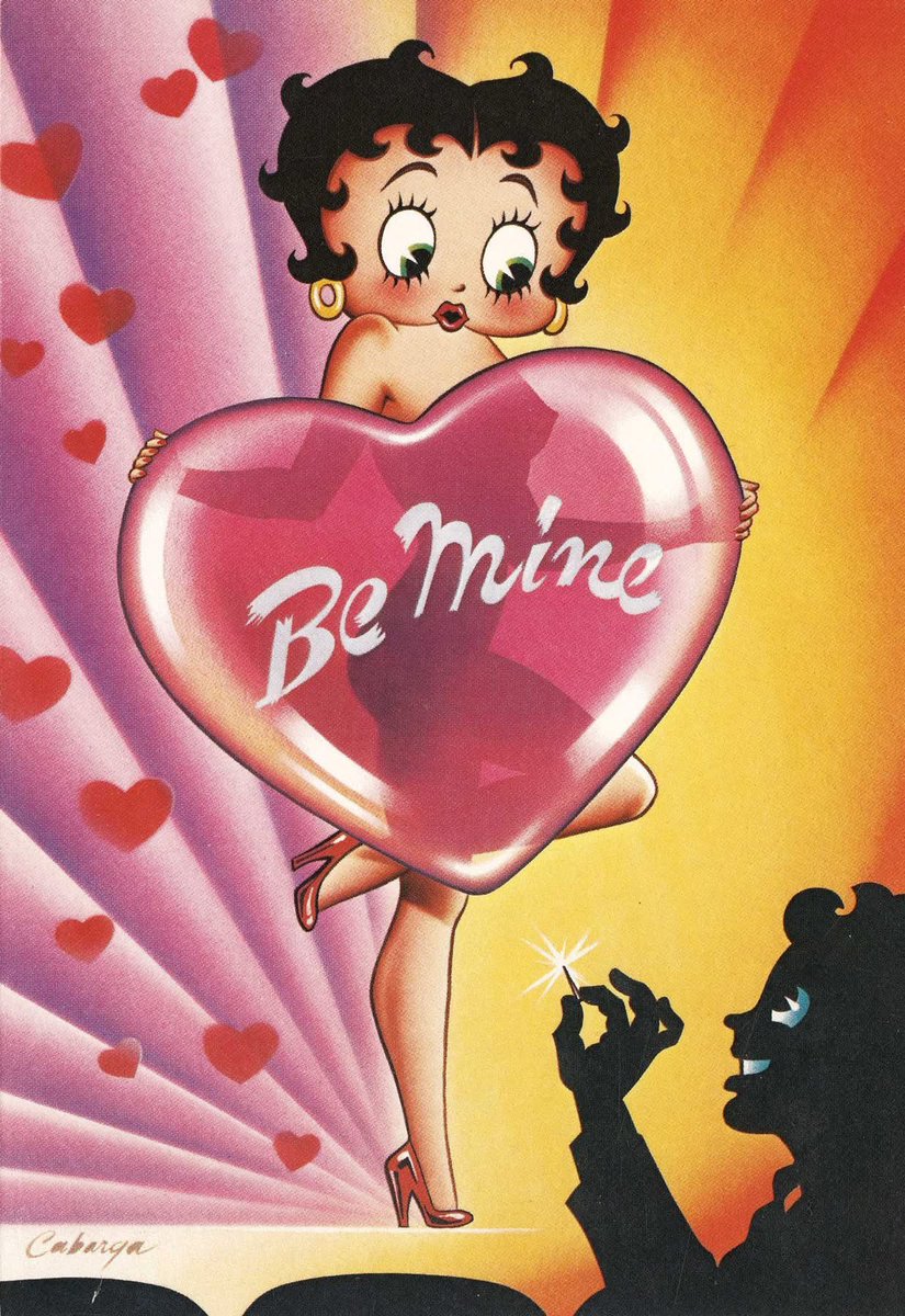 Betty Boop Valentine art from ‘The Fleischer Story’ by Leslie Cabarga