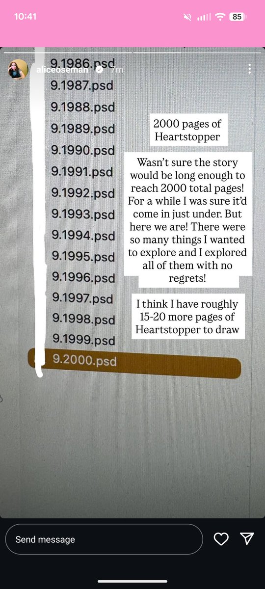 WE REACHED 2000 THERE ARE TWO THOUSAND HEARTSTOPPER PAGES