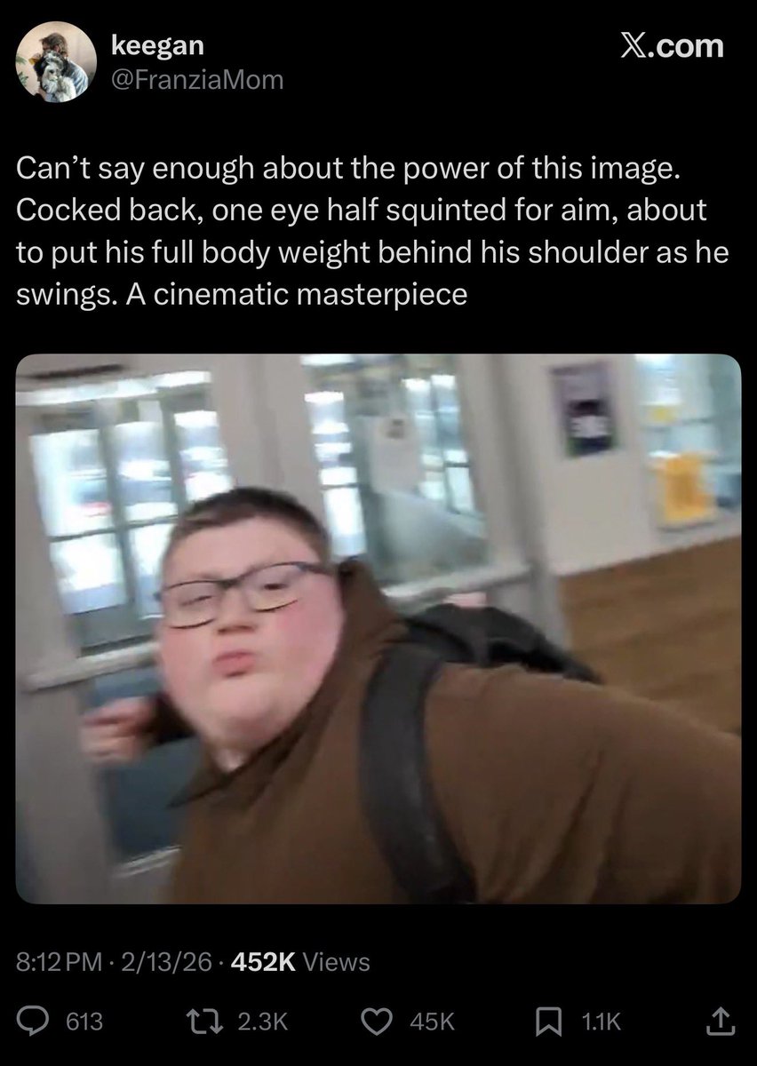 SCHIZO_FREQ's tweet image. Gun to your head, with no additional context:

Is this a right winger ironically mocking a fat retard or a left winger earnestly celebrating him