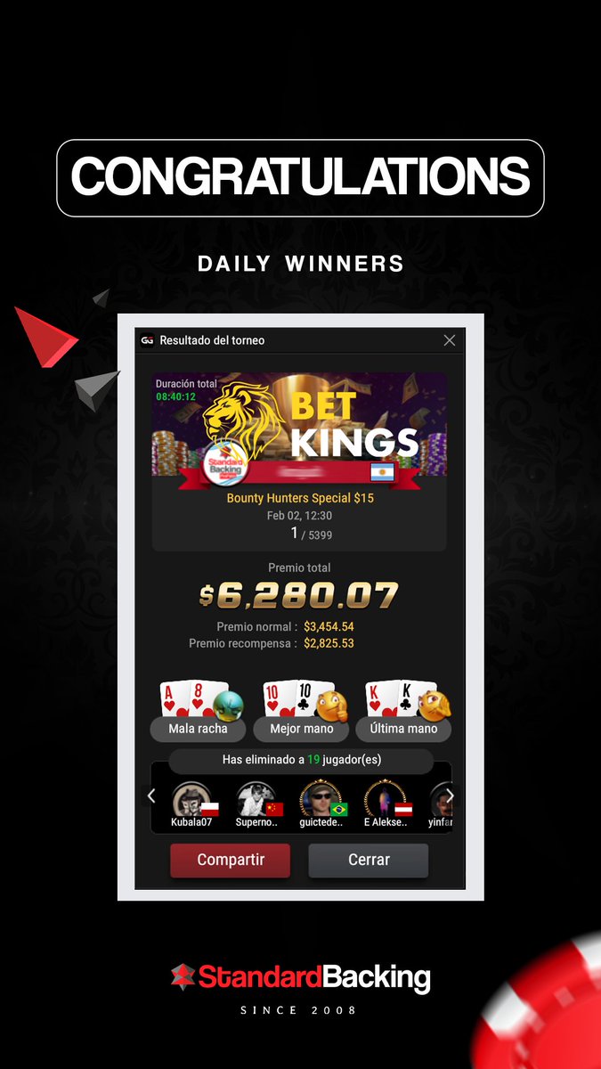 Grind. Focus. Results. ♠️
Our players keep delivering every single day.

👉 standardbacking.com