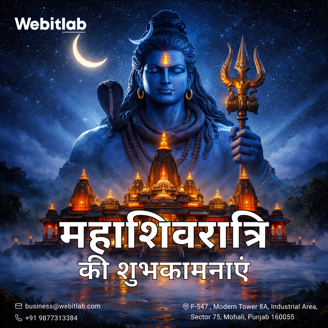 webitlab's tweet photo. On the auspicious occasion of Maha Shivaratri, Team Webitlab wishes you strength, clarity, and new beginnings. May Lord Shiva inspire resilience, innovation, and growth in your journey. 🔱

#CreativeAgency #UIUXDesign #WebDevelopment #Innovation #PositiveEnergy https://t.co/2WkVBD7DAd