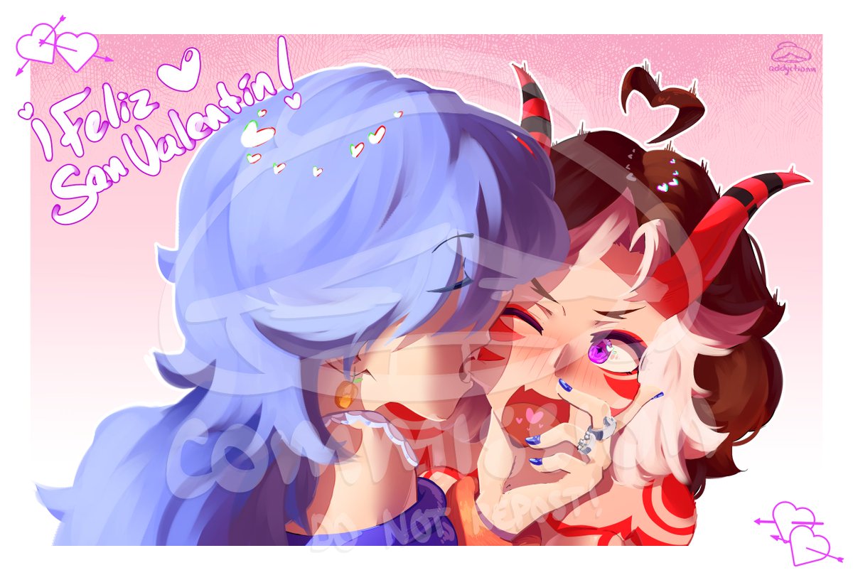 Feliz San Valentín!❤️‍🔥Recuerden, los onis son amigos, no comida (solo para los tiburones, quizás👹...)