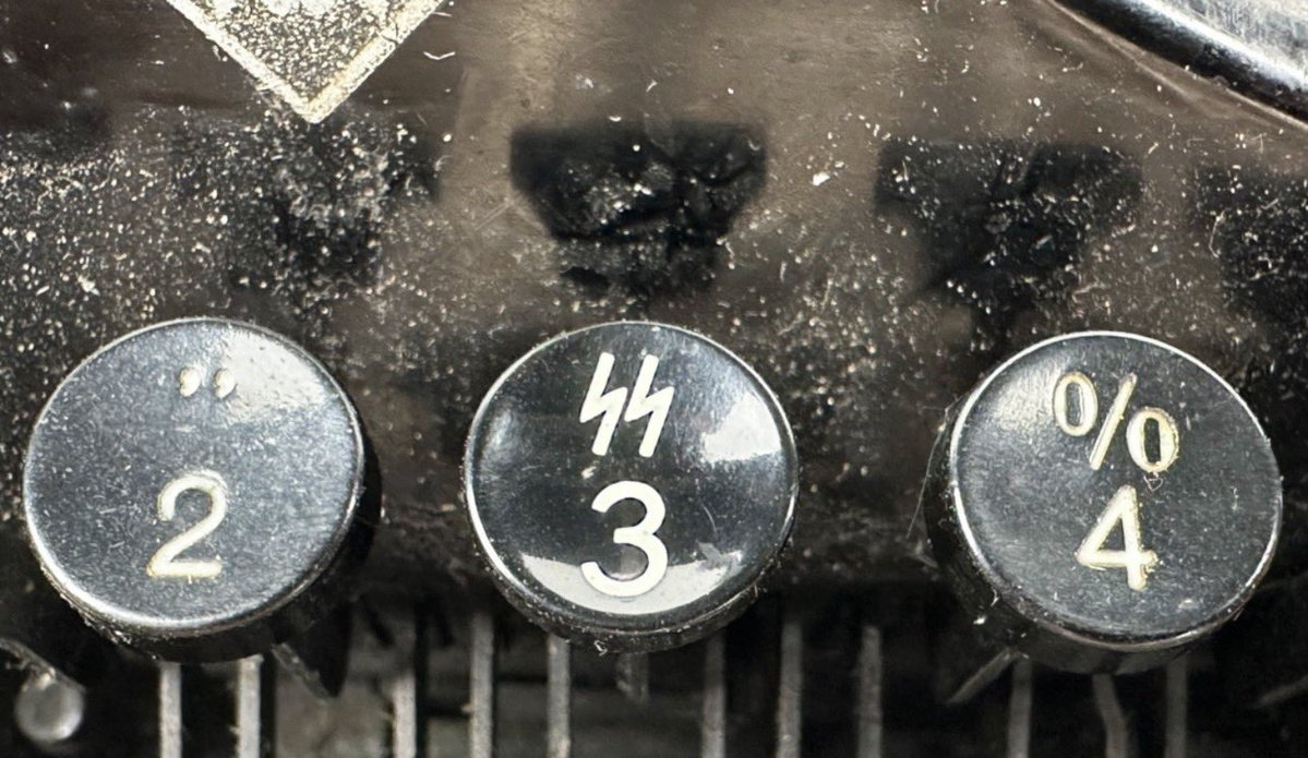 Deeteem1's tweet image. A third reich era Mercedes typewriter
