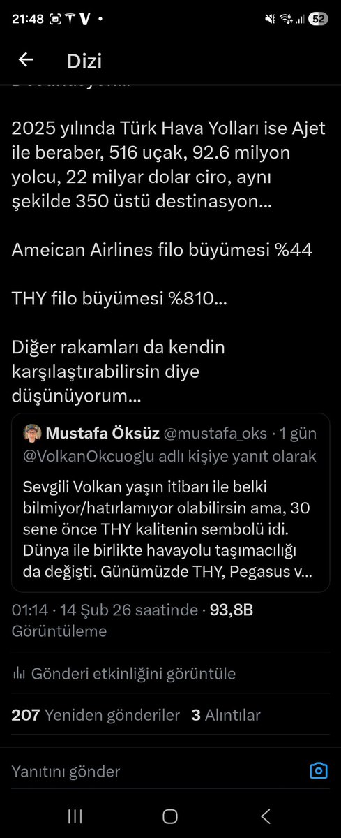 Twitter yeni adıyla X Gazze hakkındaki içeriklere anormal bir sansür uyguluyor...

Sıradan birisine gece yarısı verdiğim sıradan bir cevap 94.000 görüntüleme alırken Gazze konusundaki bir içerik bu ülkede 10.000 görüntülemede kalıyorsa bunun bir açıklaması yok...

Birçok insan bu