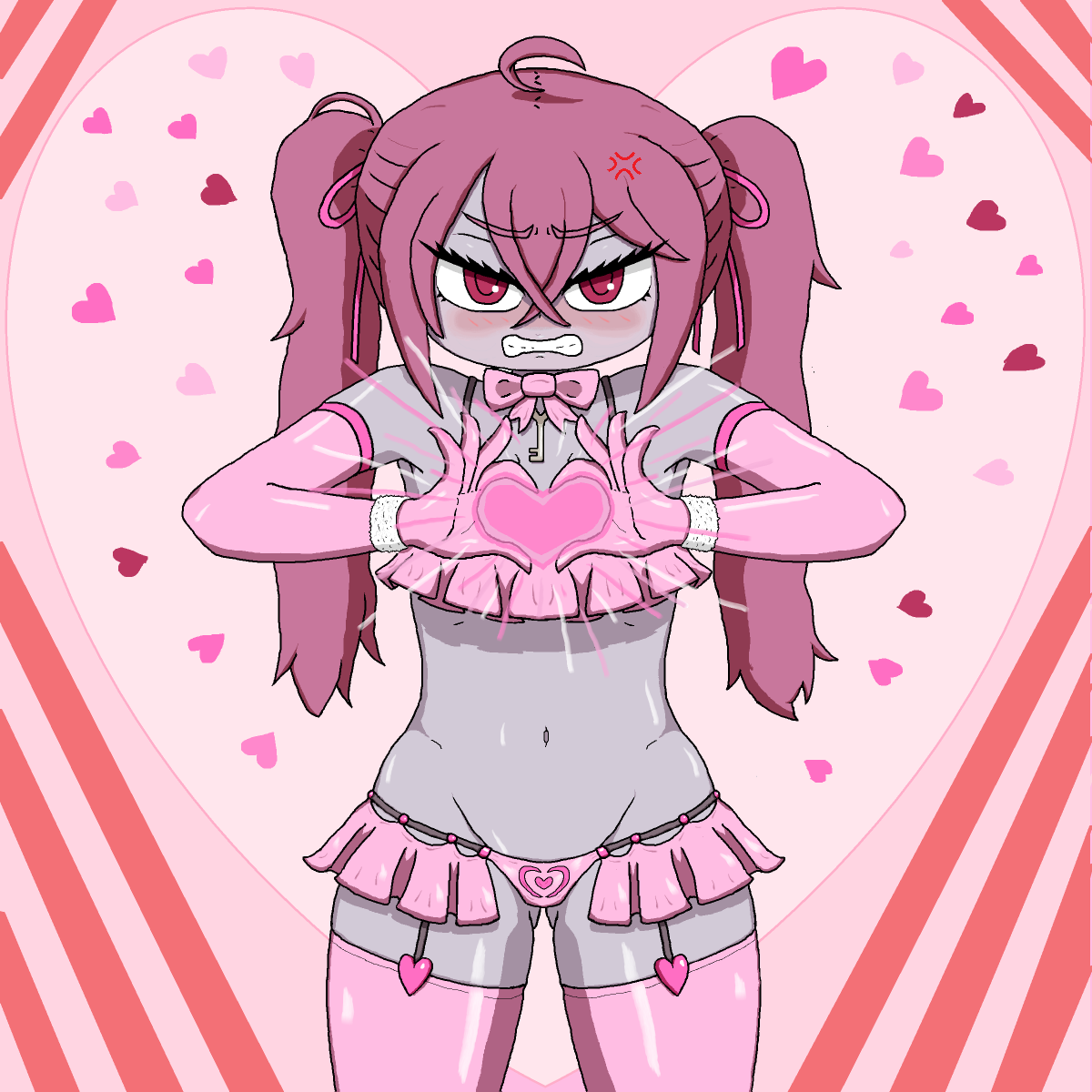 Decayrrel's tweet photo. Happy Valentines Day! 🍫 It's not chocolate, but for this special occasion, Dita is wearing lewd magical clothes.
#SEQUELkludge #SEQUEL https://t.co/oTgMFWjOHF