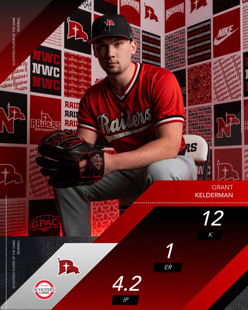 12 Ks for the freshman! Grant Kelderman is today's <a href="/scooterscoffee/">Scooter's Coffee</a> Player of the Game!

#RaidersStandOut