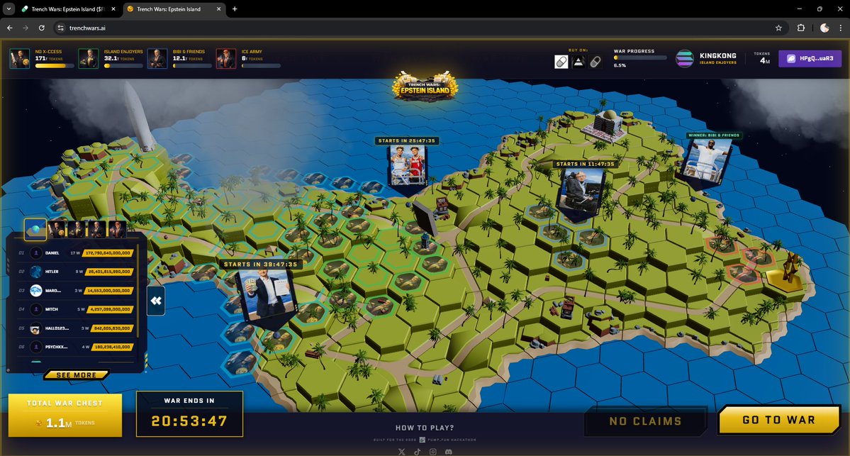 ⚔️ WHO SHOULD JUMP INTO THE ISLAND TODAY?

We will be live again, in 1.30H from now. 3PM EST.

Lets collaborate. Drop us who should join! ⬇️