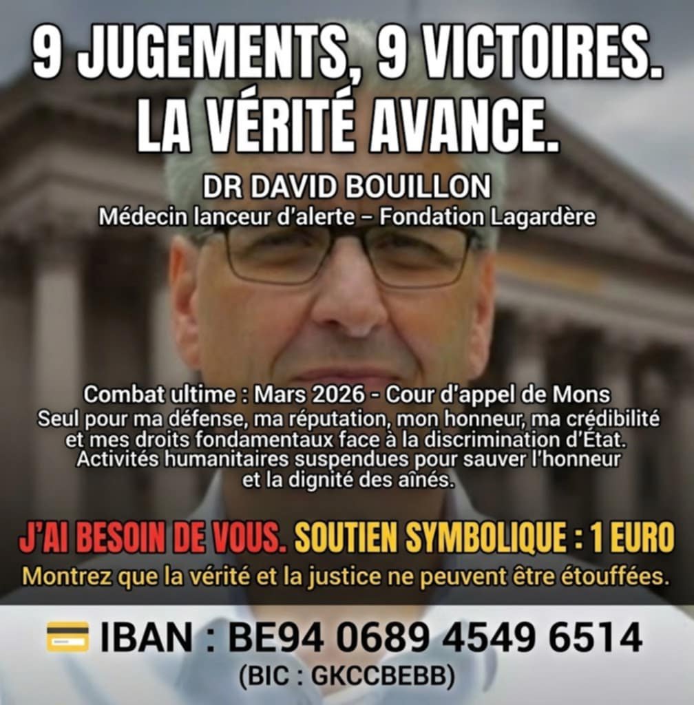 drdavidbouillon's tweet photo. https://t.co/yfzE1sytTs

" Aux combattants pour la vérité, je vous propose de vous abonner à mon compte X. De grandes décisions de Justice vont tomber" Dr David Bouillon. https://t.co/ihTr4UFZRh