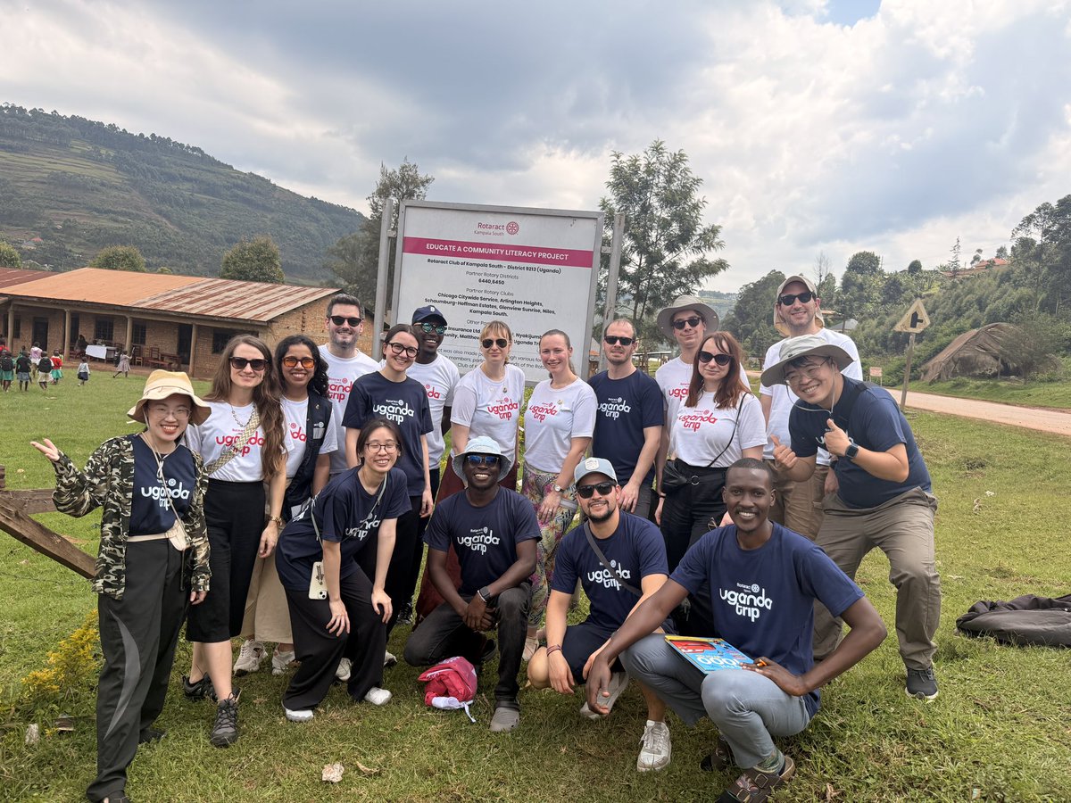 RotaractUGTrip's tweet photo. On Friday morning, we visited Nyakijumba Primary School in southwestern Uganda, a community school whose story has been shaped in part by the dedication of Rotaract and Rotary members.
#RotaractUgandaTrip
#ExploreUganda https://t.co/VFgc9ypAci