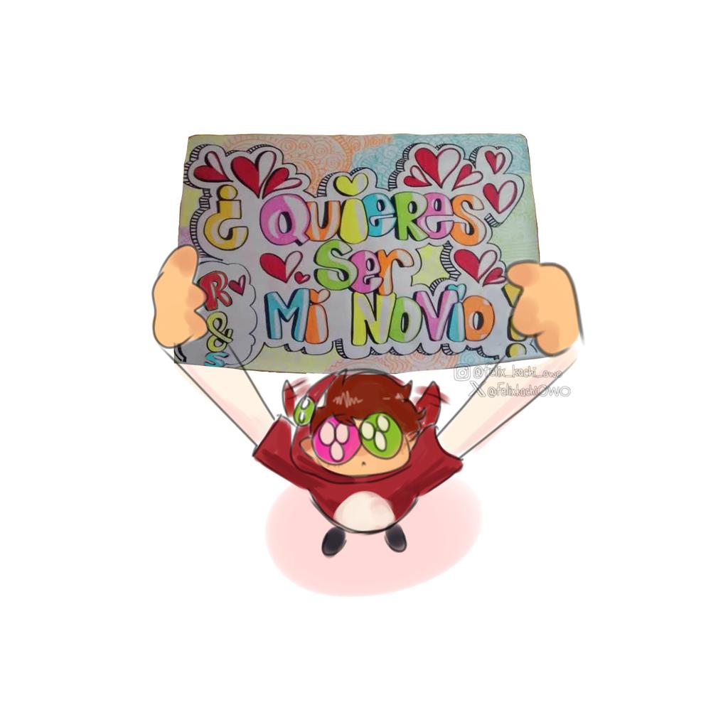 //sale de la nada 

Feliz San Valentín ✨✨✨

A ver si alrato revivo con un dibujo bien, no prometo nada qwq

*Inserta lagartija chikita

#random #garabato #Rqptorgamer #Spartor #CoMPaS #myart #salchichakun🌭